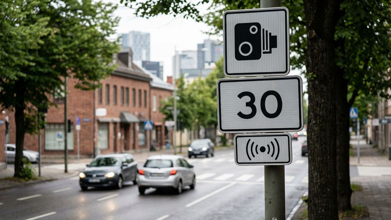 Zone limitées à 30 avec radar