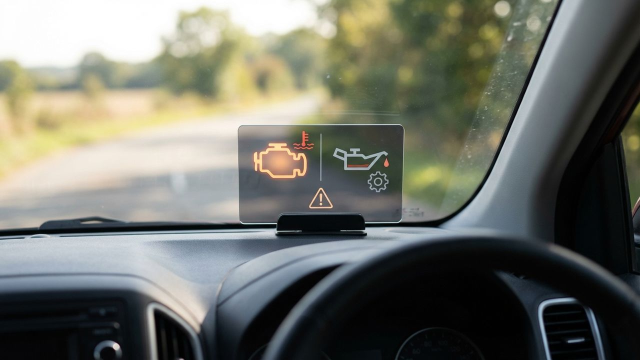 Attention au voyant moteur et au voyant huile lorsqu'ils s'allument