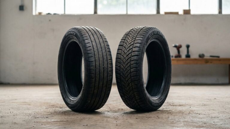 Comparaison entre un pneu été et un pneu 4 saisons