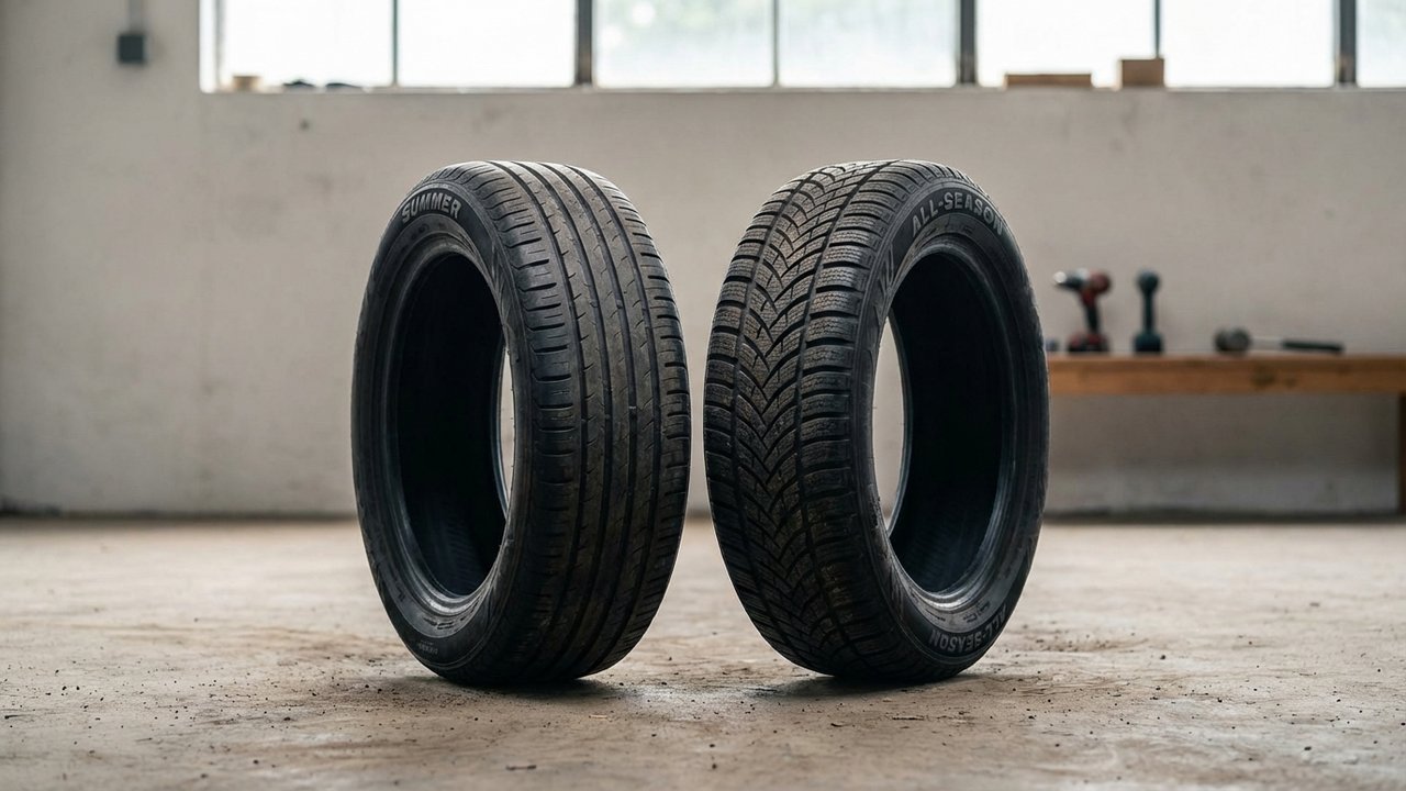 Comparaison entre un pneu été et un pneu 4 saisons