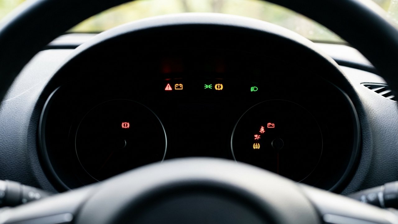 Symboles des voyants du tableau de bord codifiés par couleur