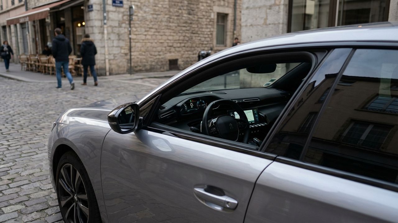 peugeot 208 avec voyant moteur allumé