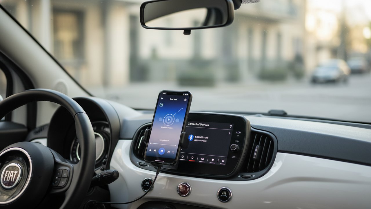 Appairage Bluetooth d'un smartphone sur une Fiat 500