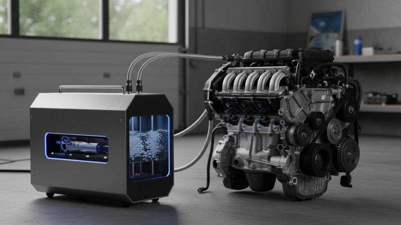 Machine de décalaminage à l'hydrogène sur circuit d'admission moteur