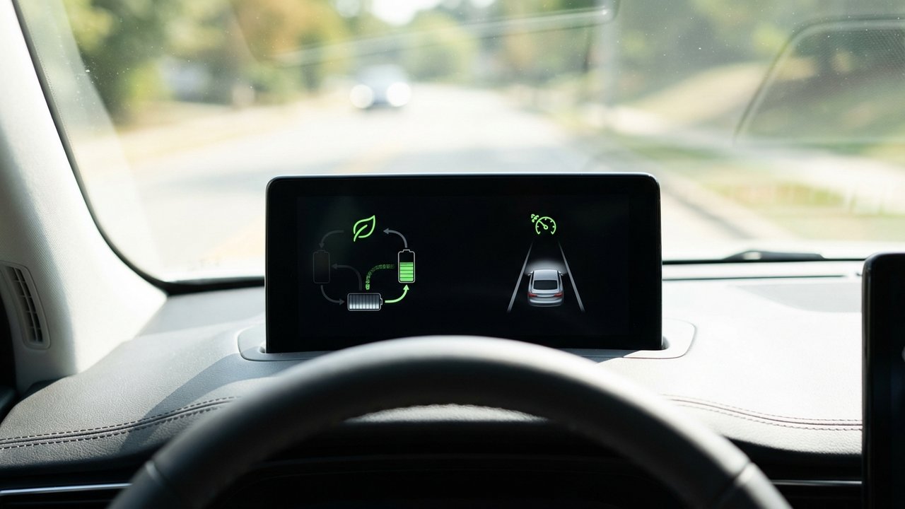 Écran multifonction du tableau de bord avec mode éco et aides à la conduite