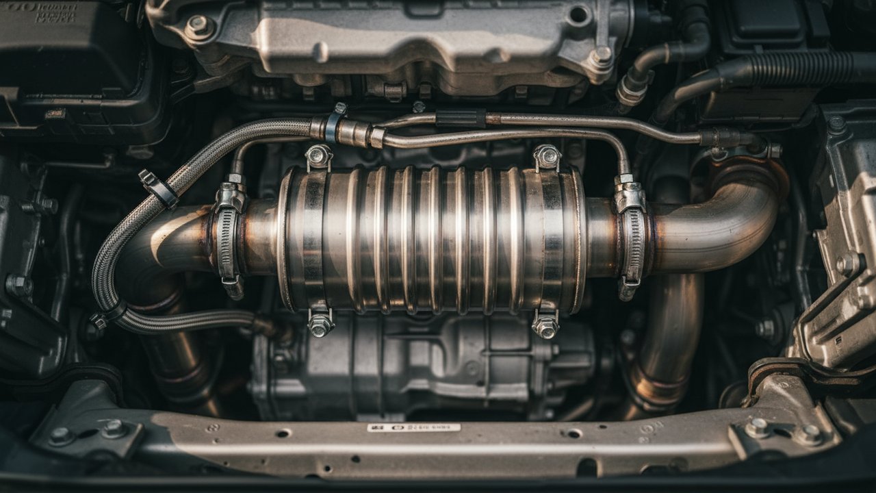 Filtre à particules diesel cylindrique avec capteurs de pression