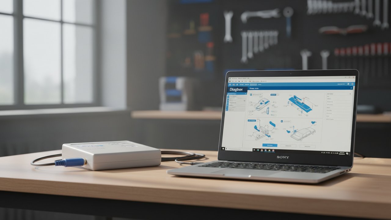 Interface Lexia 3 et logiciel Diagbox pour reprogrammer un boîtier BSI