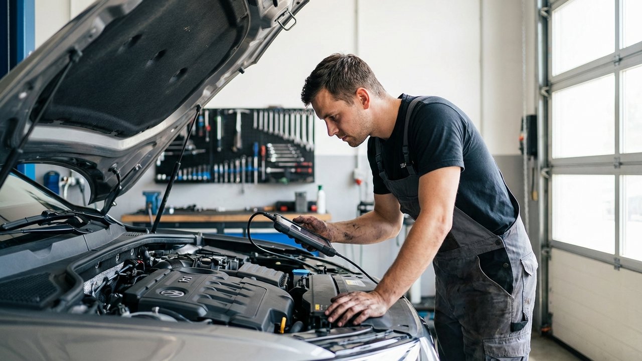 Utilisation d'un lecteur de diagnostic OBD-II sur une automobile