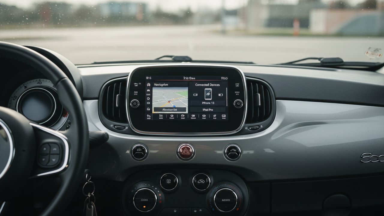 Affichage du système Uconnect avec appareils Bluetooth connectés