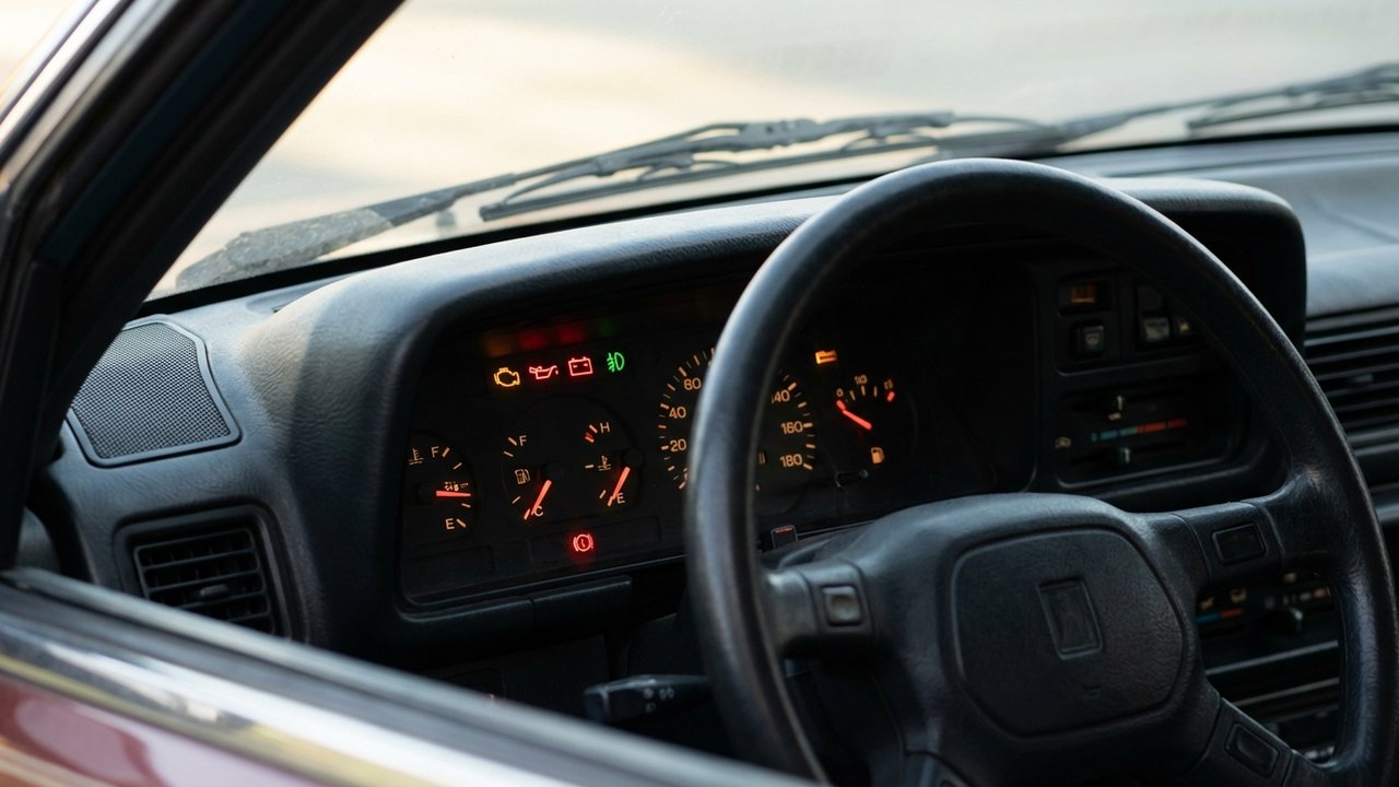 Tableau de bord Clio 4 avec voyants allumés