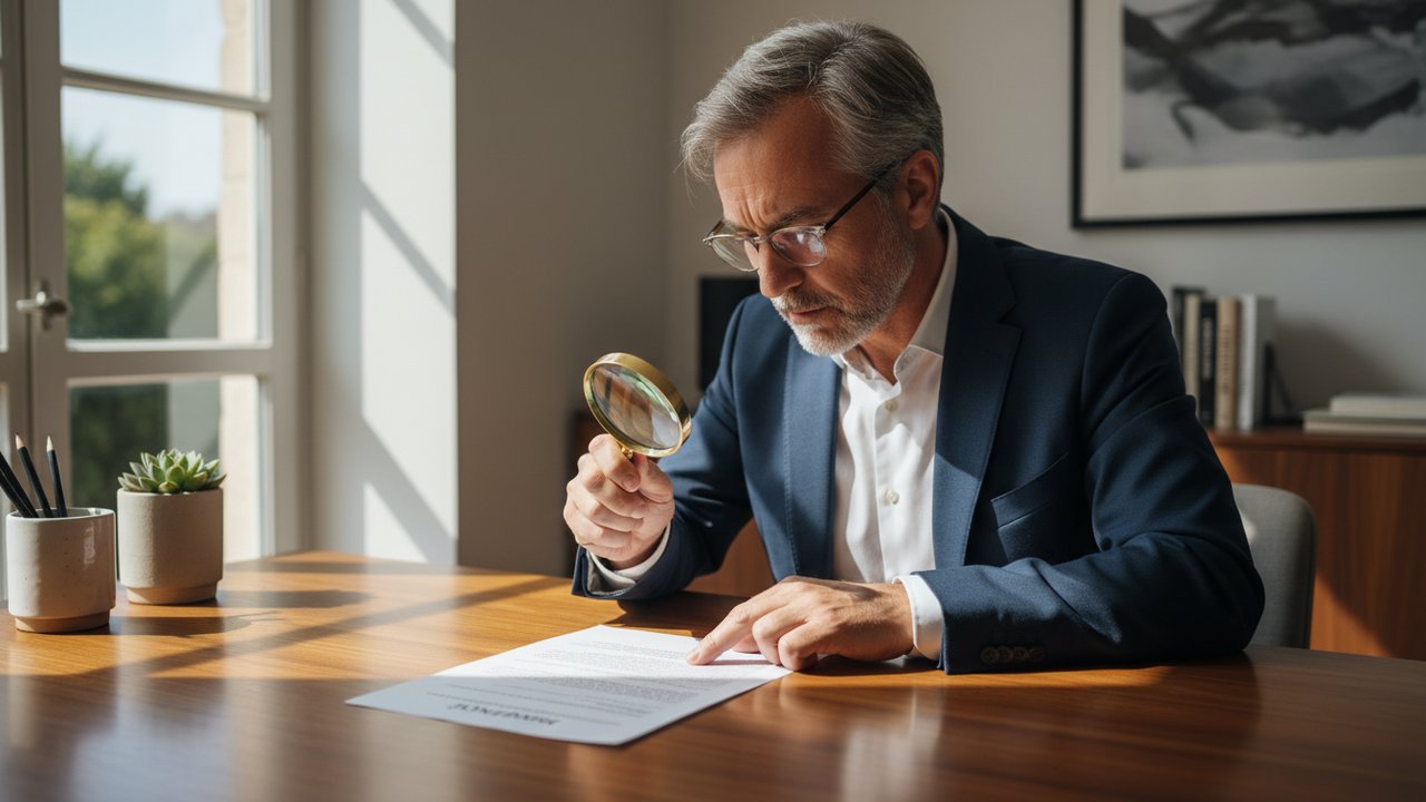 Vérification attentive du contenu d'un relevé d'informations