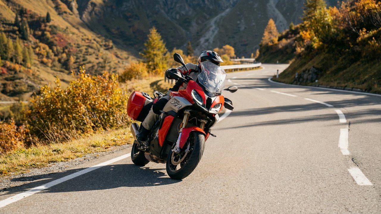 Moto BMW S 1000 XR sport-GT en route