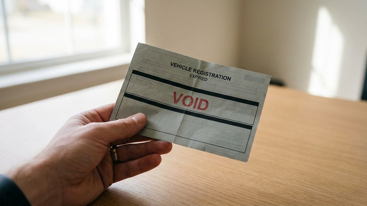 Carte grise barrée et annulée lors d'un écrasement d'immatriculation