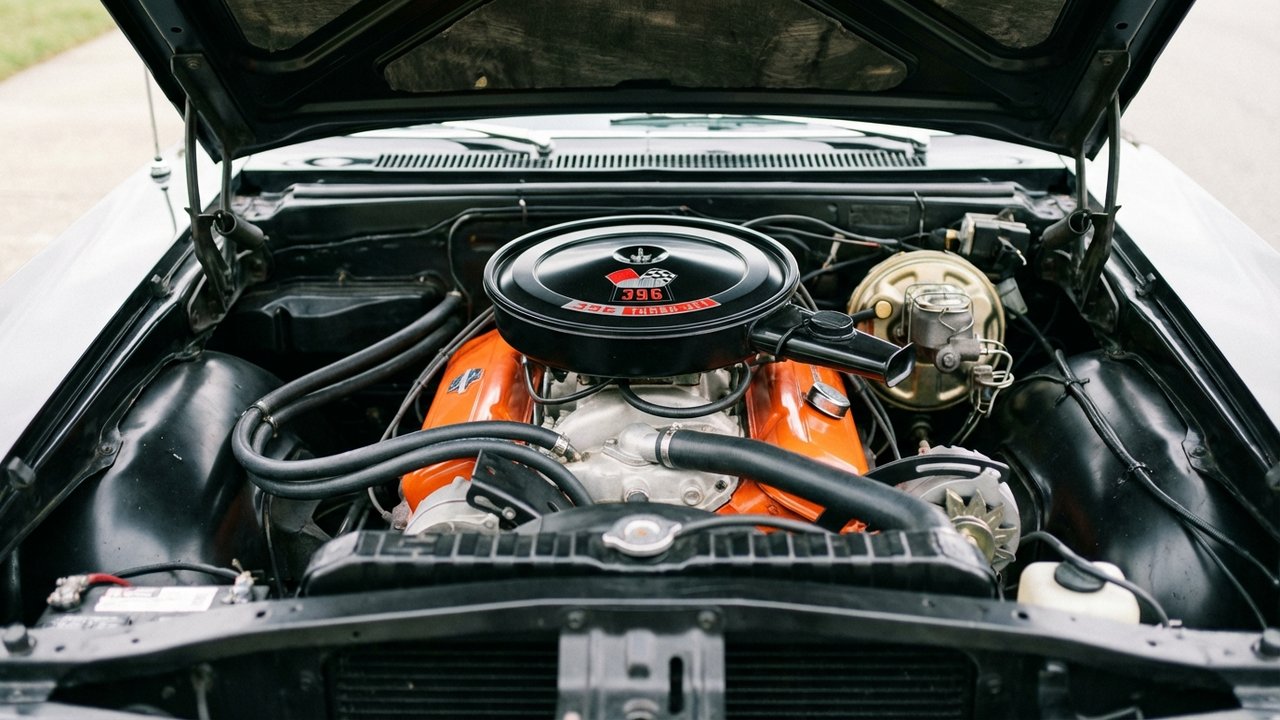 Moteur V8 396 Turbo-Jet de la Chevy Impala 4 portes 1967