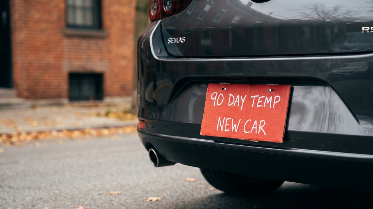 Plaque TT rouge fond blanc caractères pour export véhicule