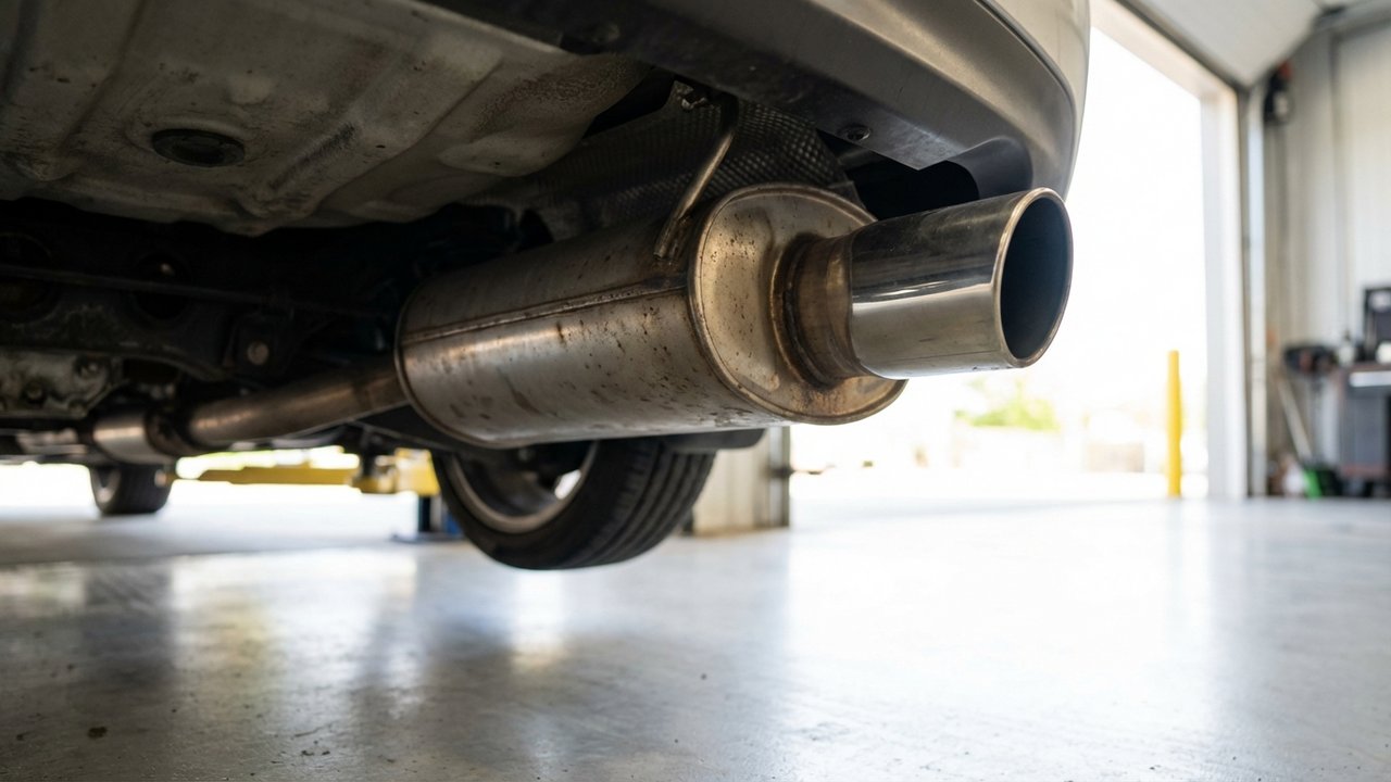 Silencieux primaire et arrière d'une ligne d'échappement automobile