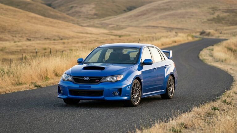 Subaru Impreza WRX STI vue de trois-quarts avant