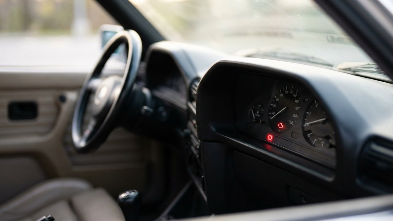 Voyant rouge d'alerte sur tableau de bord Mini Cooper