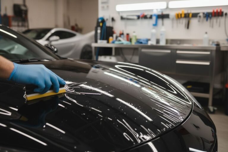 Les étapes pour poser un film de protection de carrosserie