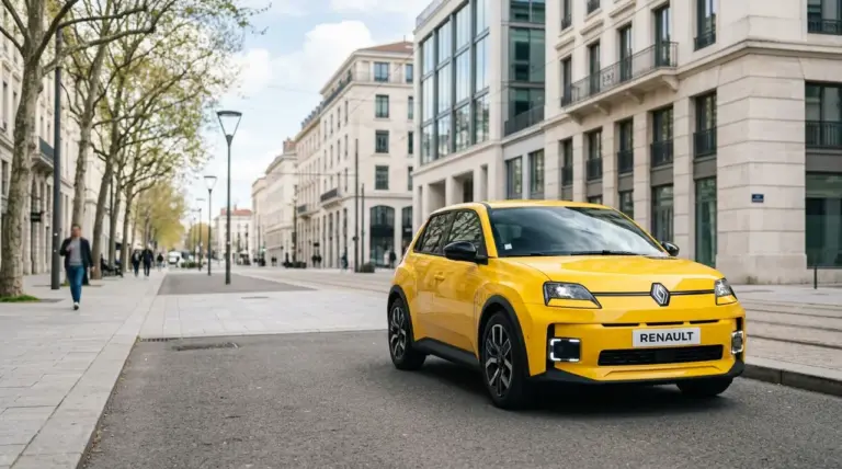 Renault R5 E-Tech électrique en milieu urbain