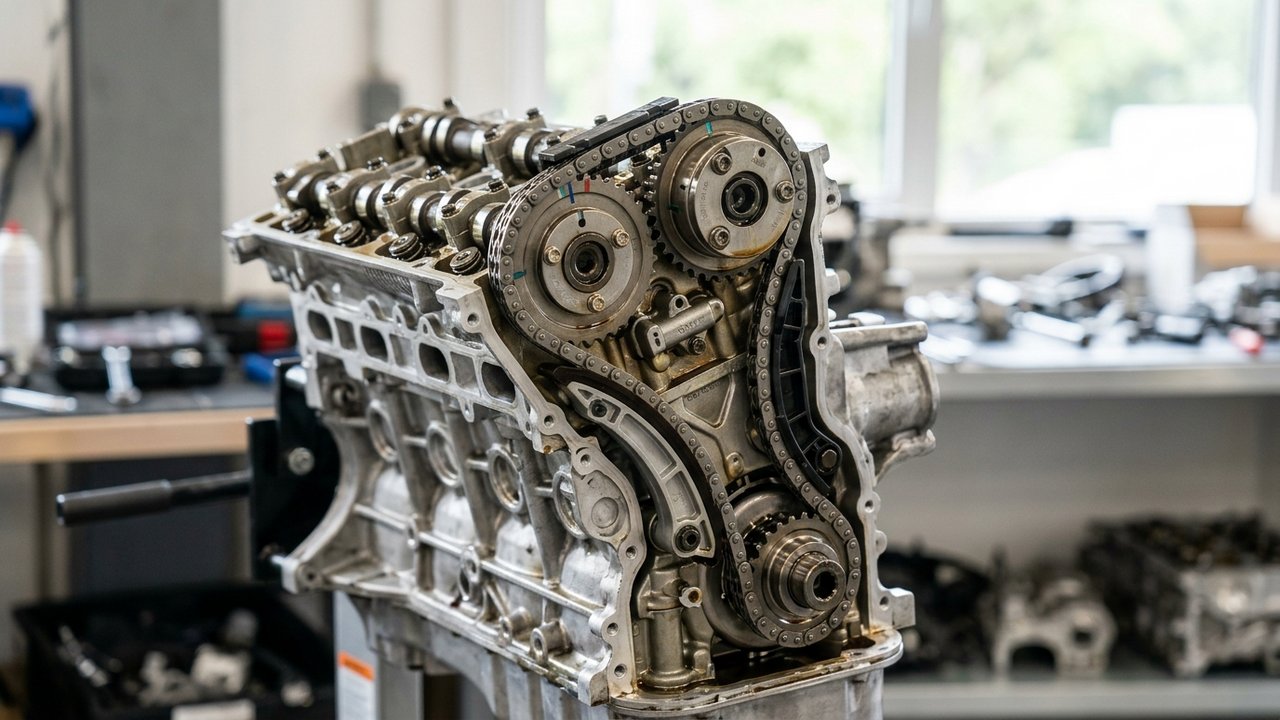 Chaîne de distribution du moteur 1.2 TCe 100 avec poulies et tendeur