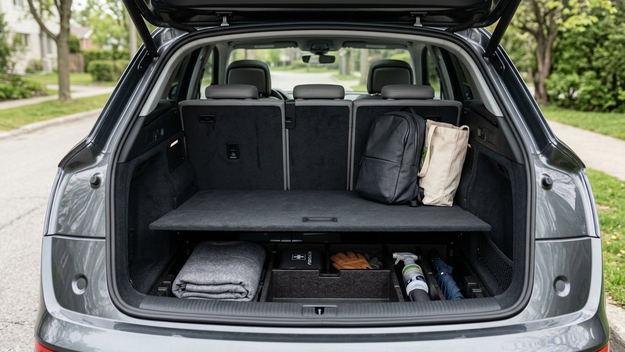 Double plancher réglable du coffre de la Yaris Cross avec rangements