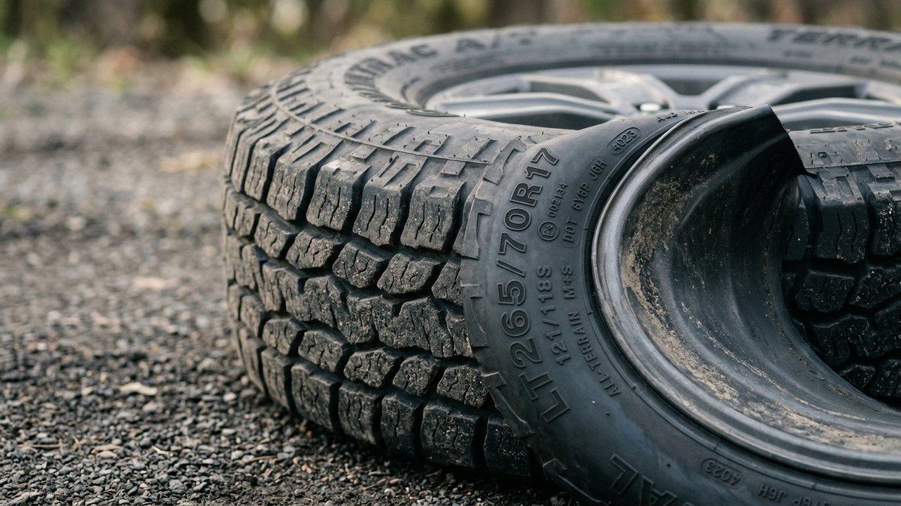 Marquage de pression maximale inscrit sur le flanc d'un pneu automobile