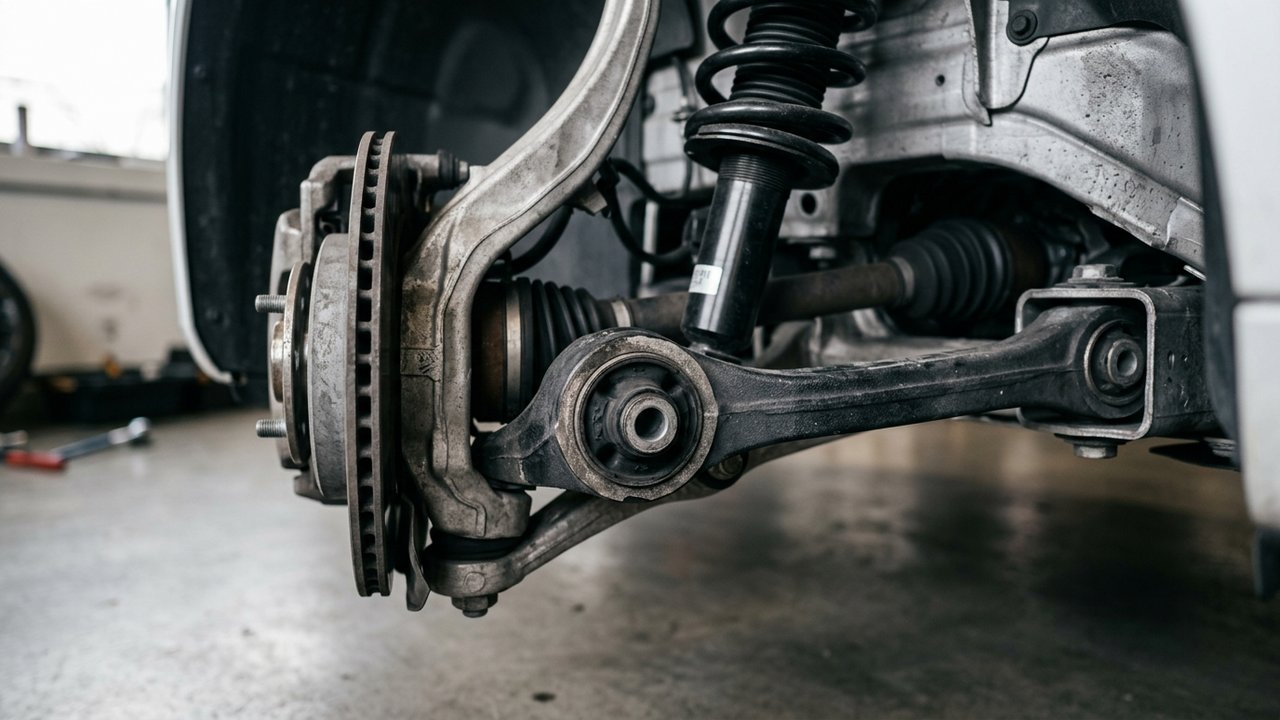 Triangle de suspension avant Tesla Model 3 et usure des silentblocs