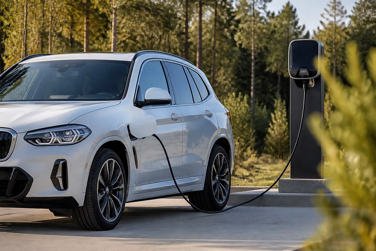 BMW X3 hybride rechargeable à la borne