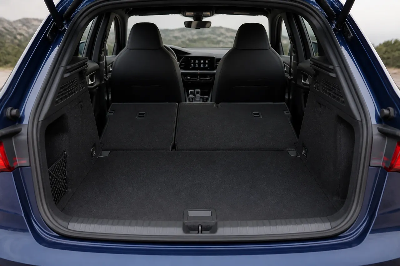 Coffre de l'Audi A3 Sportback banquette rabattue