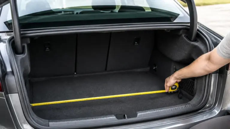 Taille du coffre de l'Audi A3 mesurée