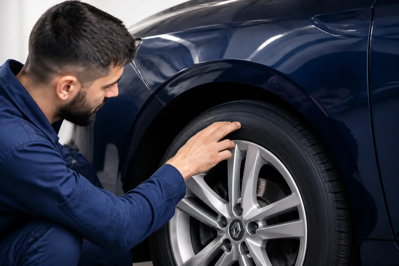 Vérifier la taille du pneu Clio 3 avant gonflage